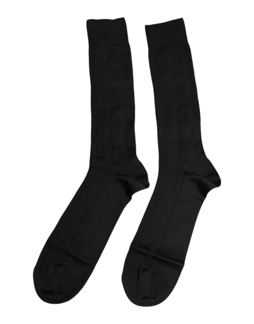 Svarte Stretch Logo Mid Legge Herresokker
