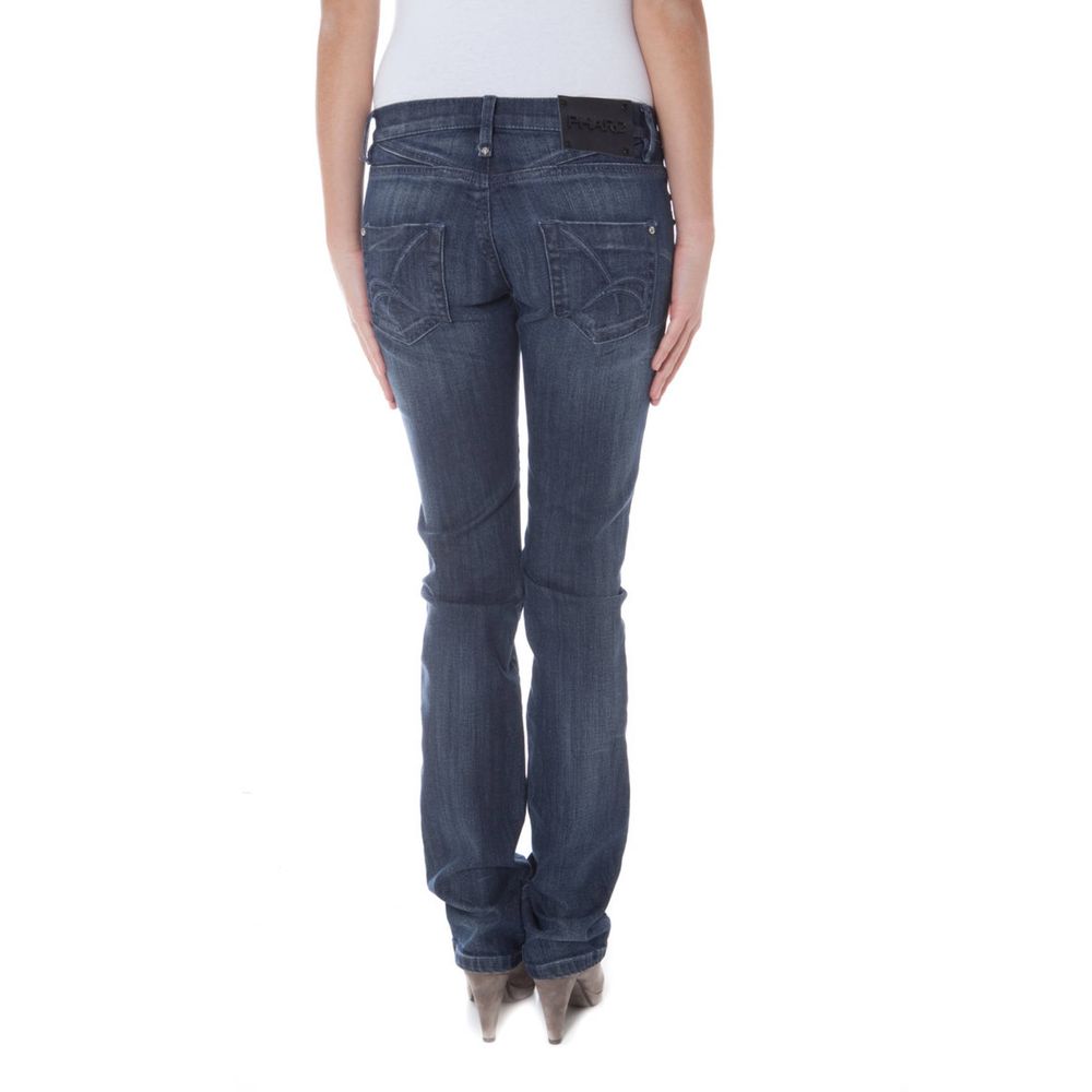 Blå bomullsjeans och byxor
