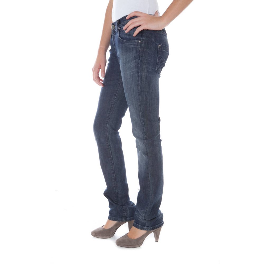 Blå bomullsjeans och byxor