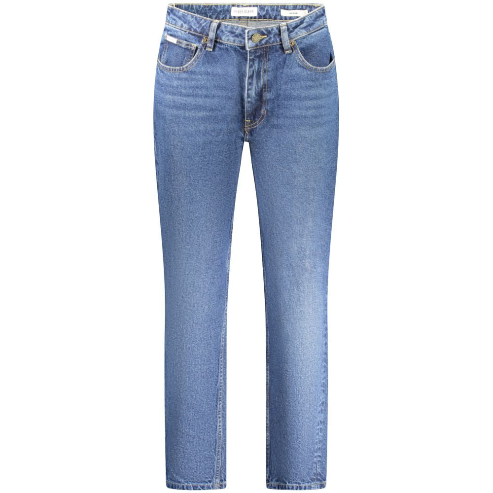 Blå bomullsjeans och byxor
