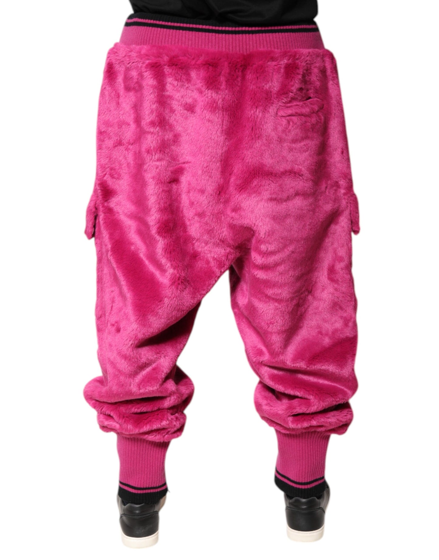 Dolce &amp; Gabbana Rosa Akryl Cargo Joggingbukser