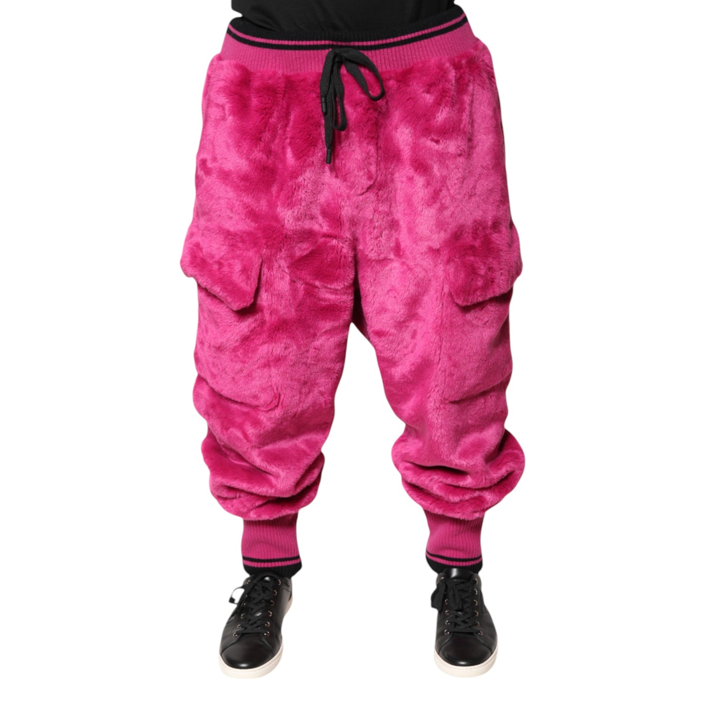 Dolce &amp; Gabbana Rosa Akryl Cargo Joggingbukser