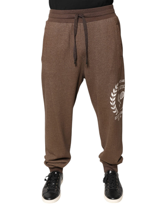 Dolce &amp; Gabbana Bruna Bomull Jogger Träningsbyxor