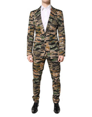 Dolce & Gabbana Multicolor TAORMINA Single Breasted 2 Piece Suit