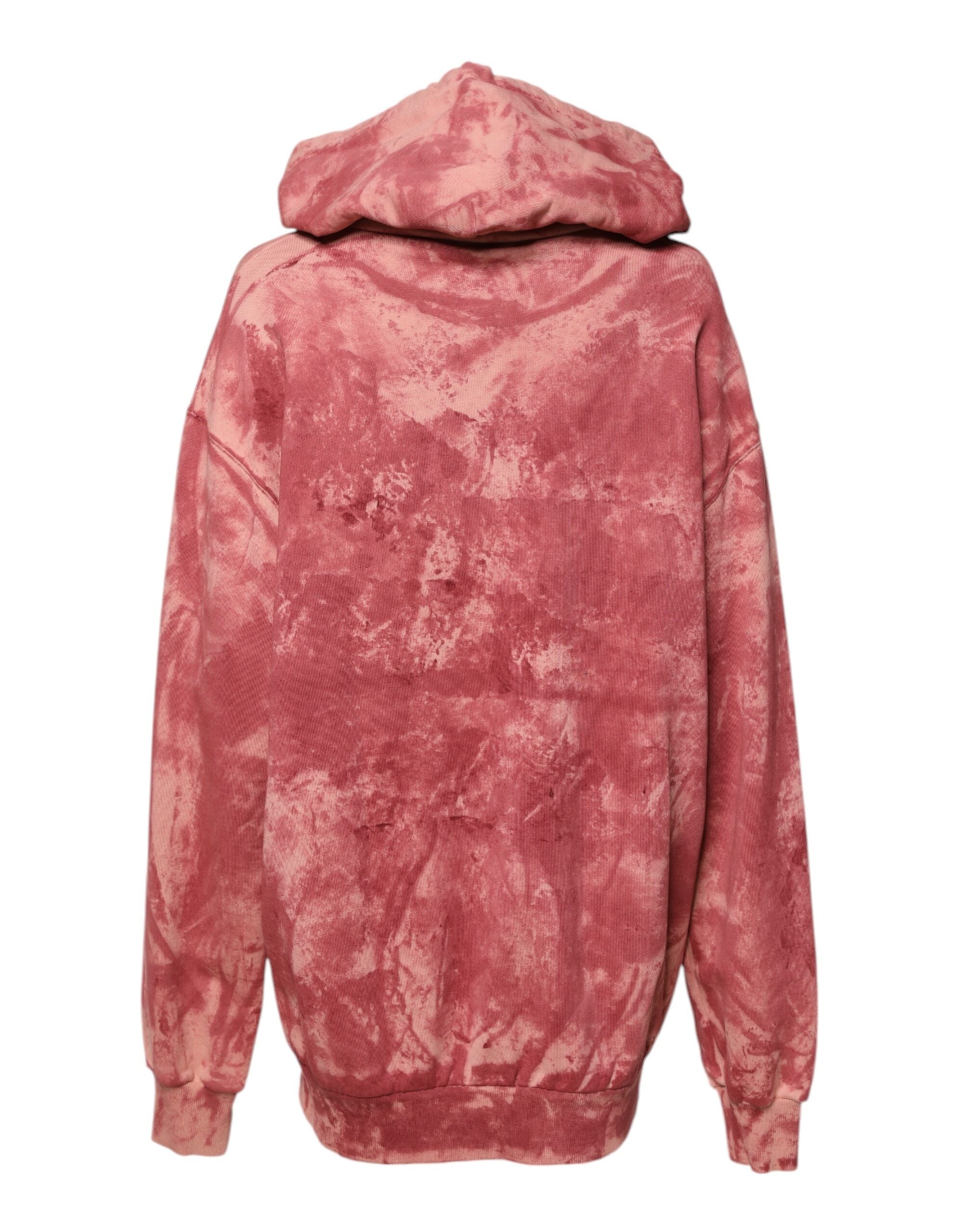 Rosa tvättad DG MILANO huvtröja