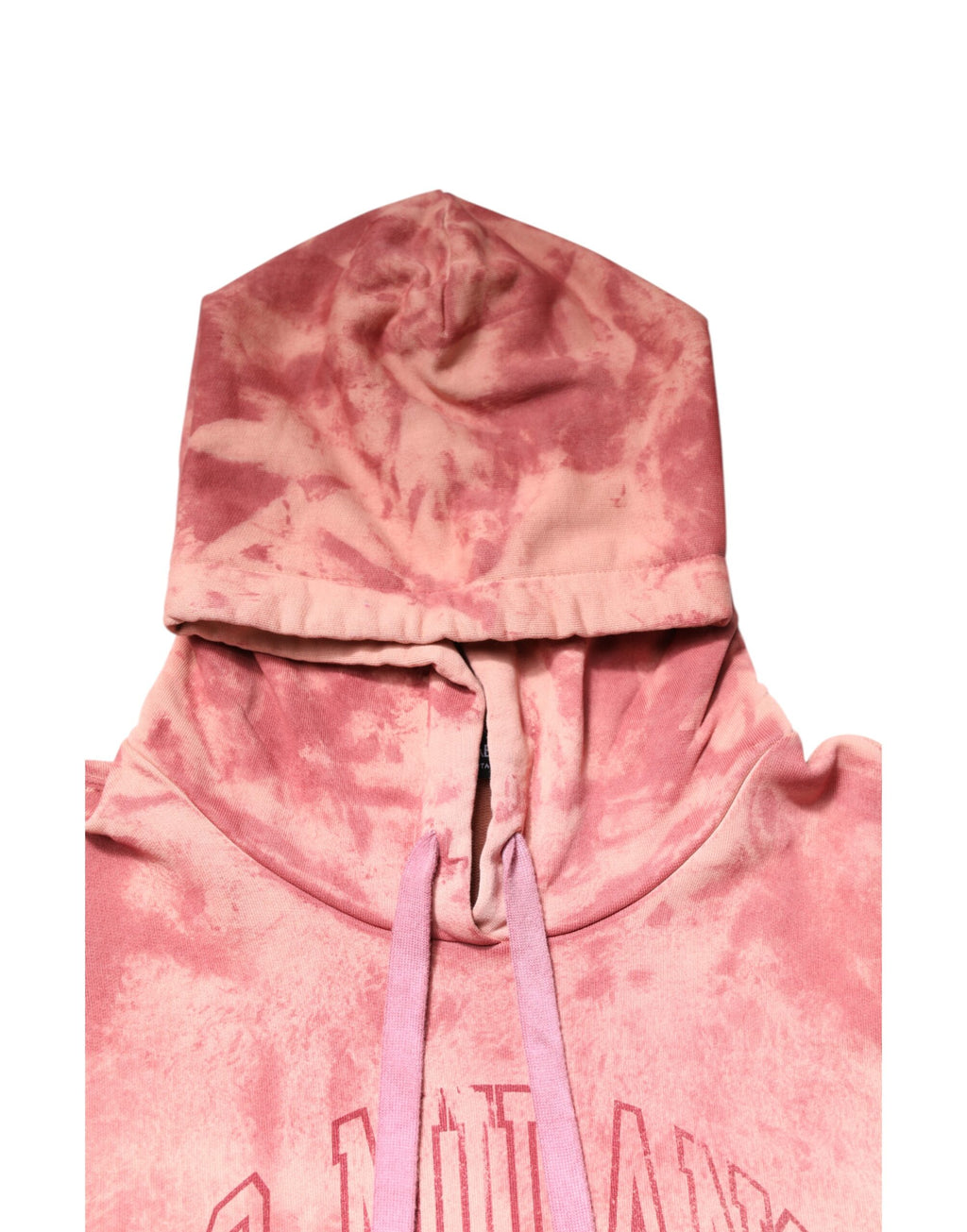Rosa tvättad DG MILANO huvtröja