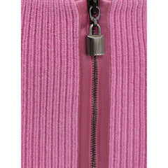 Tom Ford Pink Wool Midi Skirt