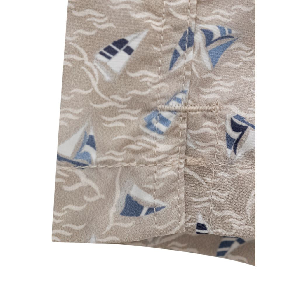 Beige badshorts i polyester
