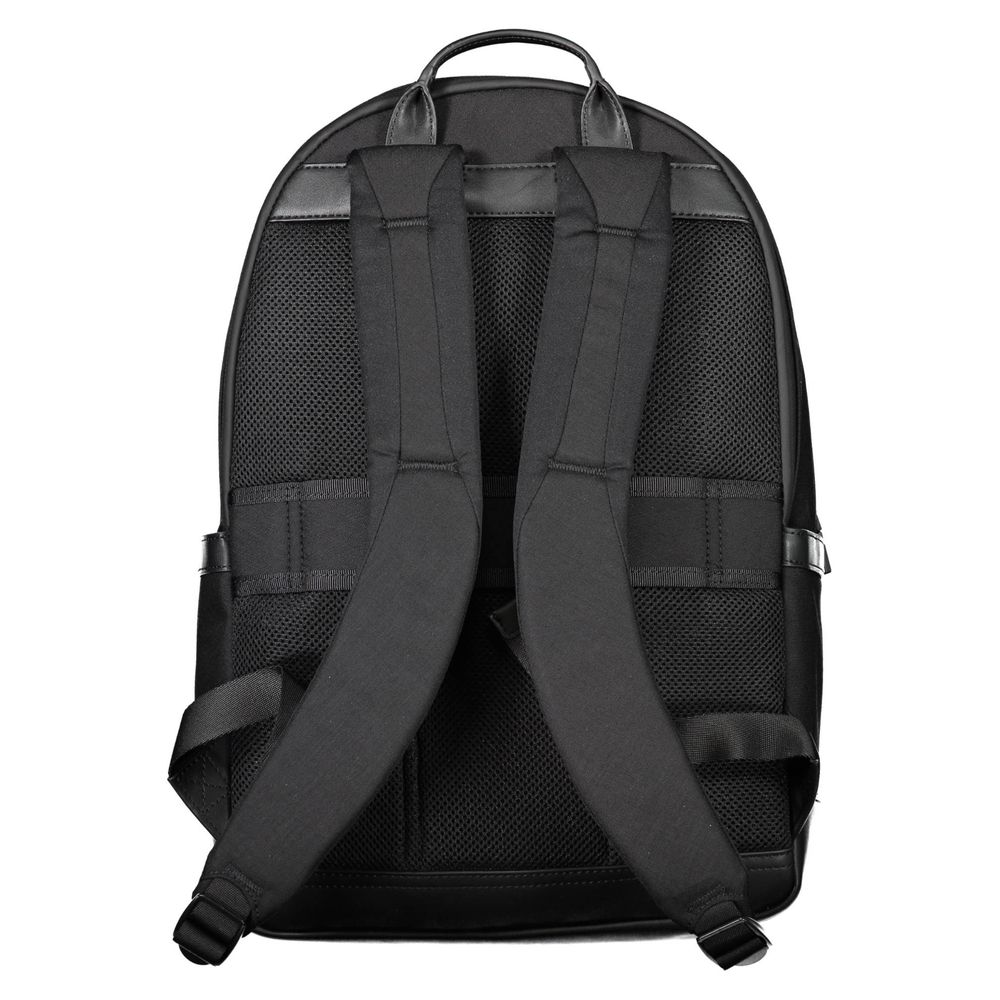 Svart nylon herrryggsäck
