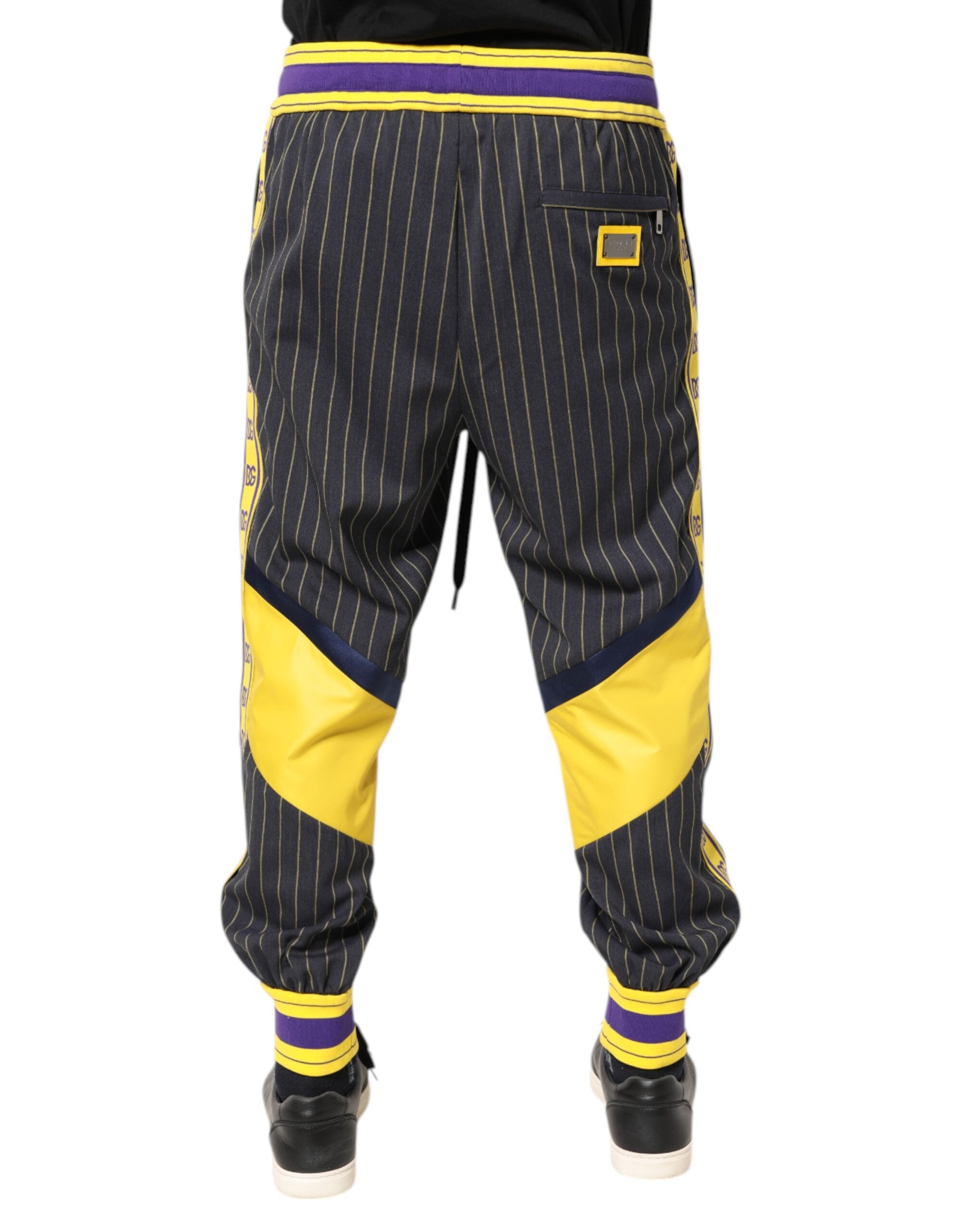 Dolce & Gabbana Multicolor Cotton Men Jogger Pants