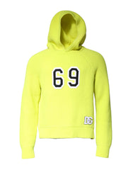 Dolce & Gabbana Green 69 Knit Hooded Men Pullover Sweater
