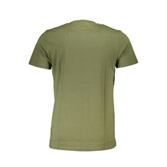 Cavalli Class Green Cotton Men T-Shirt