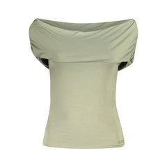 Guess Jeans Green Modal Women T-Shirt