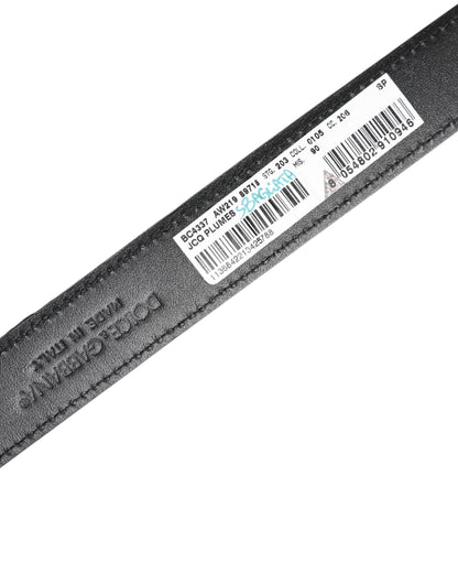 Dolce & Gabbana Multicolor Jacquard Leather Metal Buckle Belt