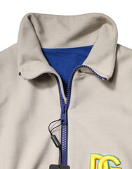 Dolce & Gabbana Multicolor Polyester Full Zip Bomber Jacket