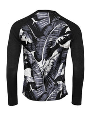 Dolce & Gabbana Black Printed Knitted Men Pullover Sweater