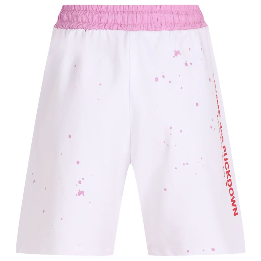 Hvite bomullsshorts
