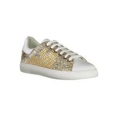 Emporio Armani Gold Polyester Women Sneaker
