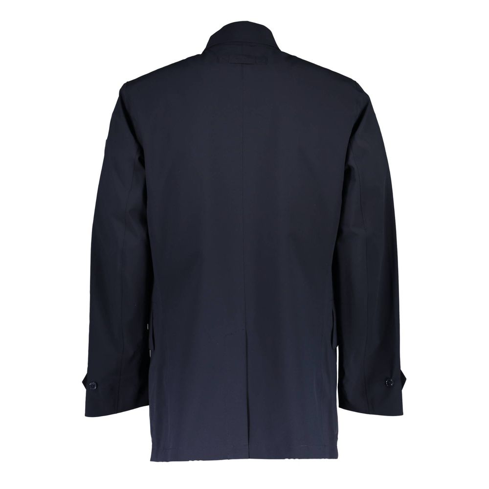 Blå polyester herrjacka