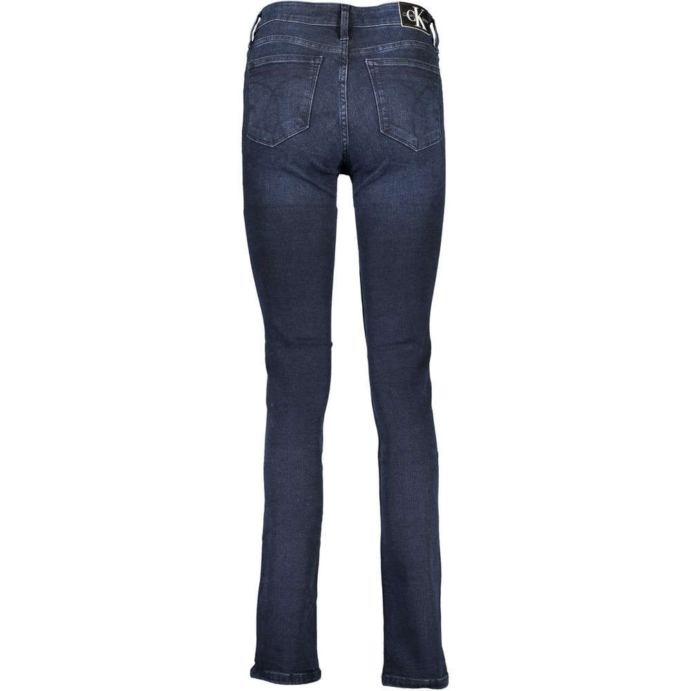 Blå bomullsjeans och byxor