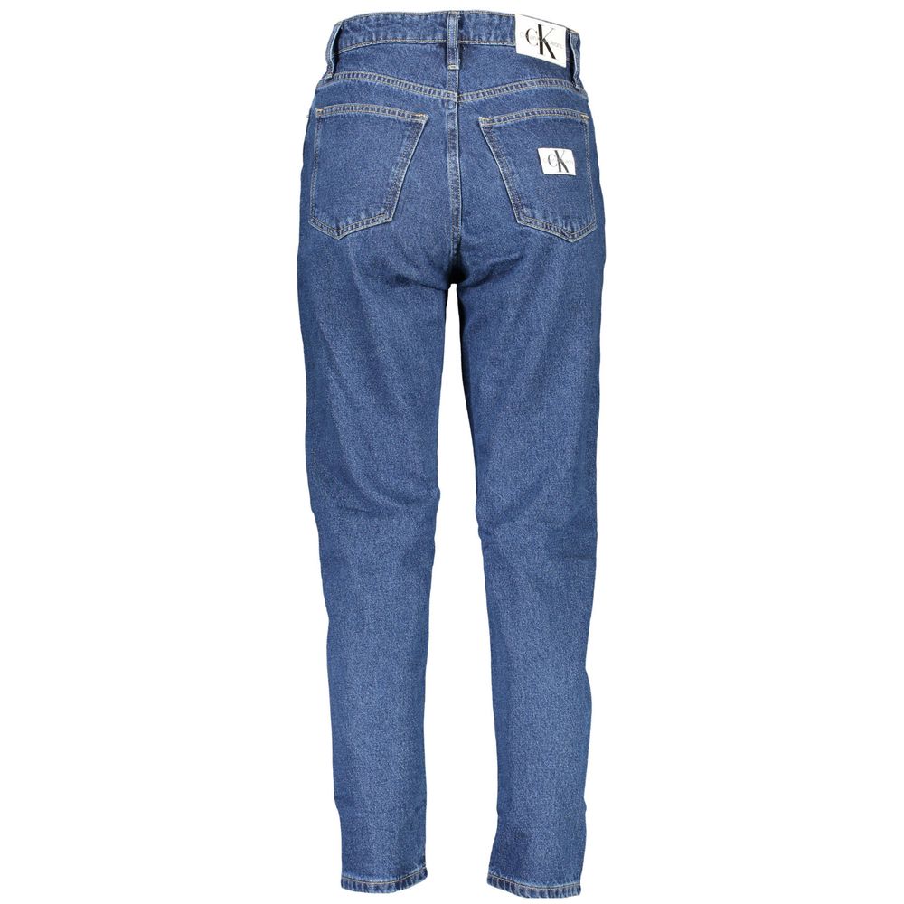 Blå bomullsjeans och byxor