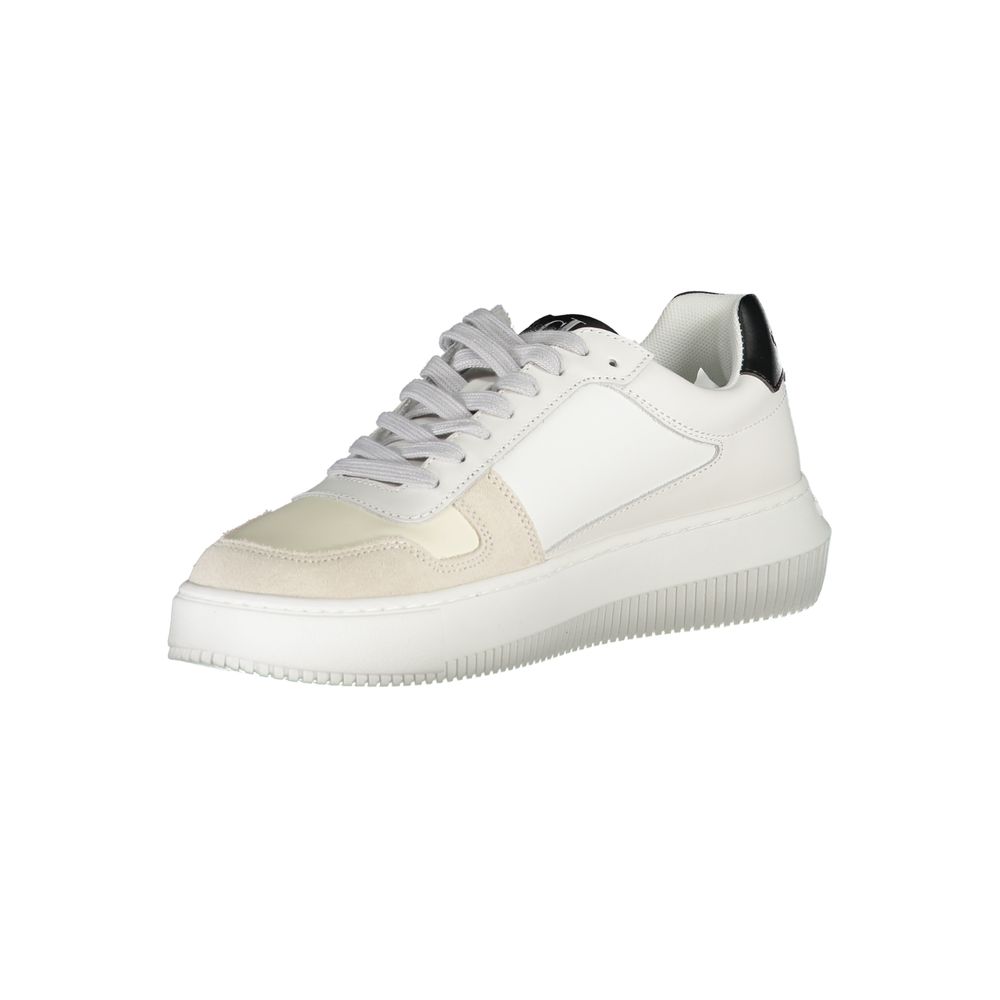 Calvin Klein White Polyester Sneaker