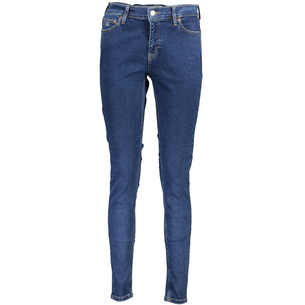 Blå bomullsjeans och byxor