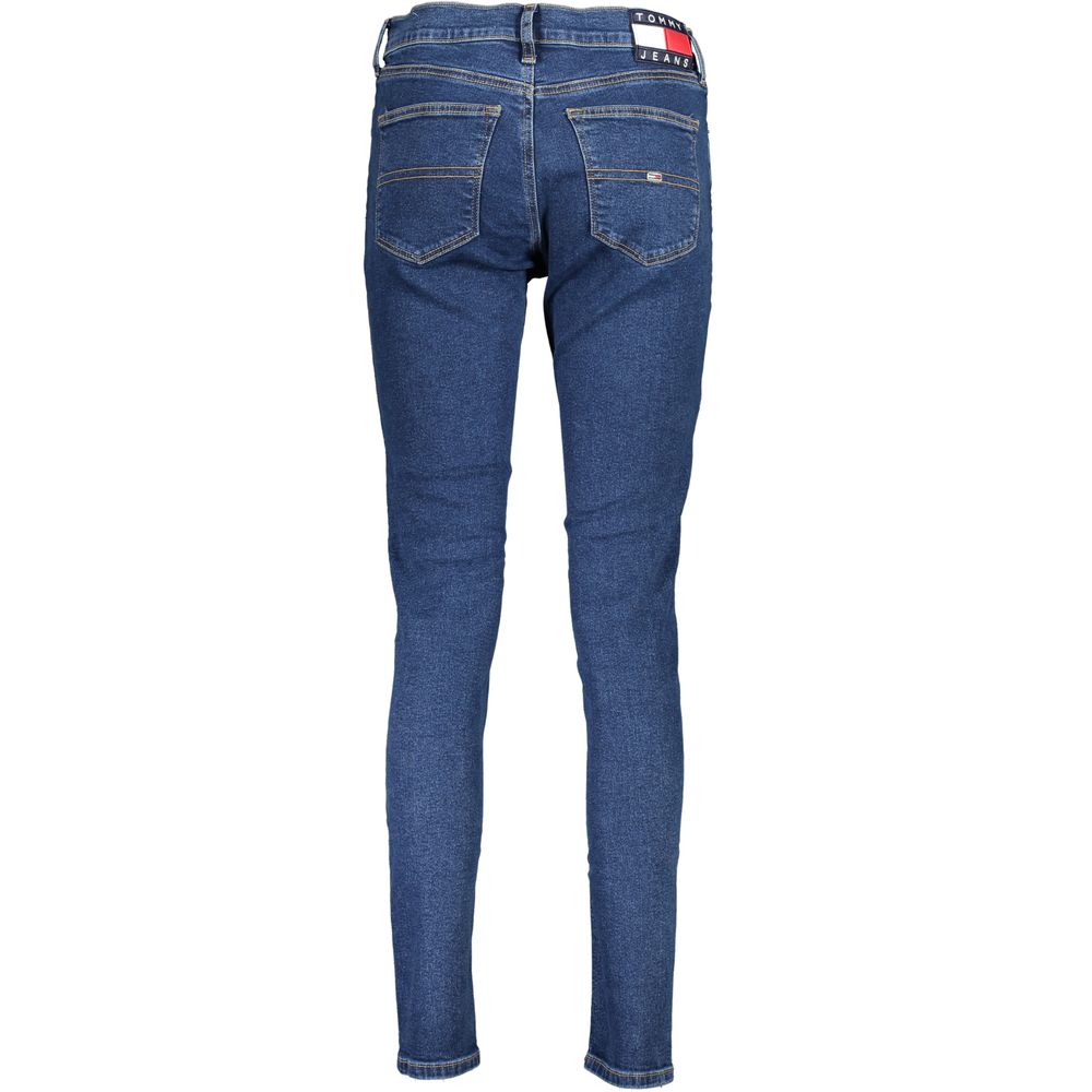Blå bomullsjeans och byxor