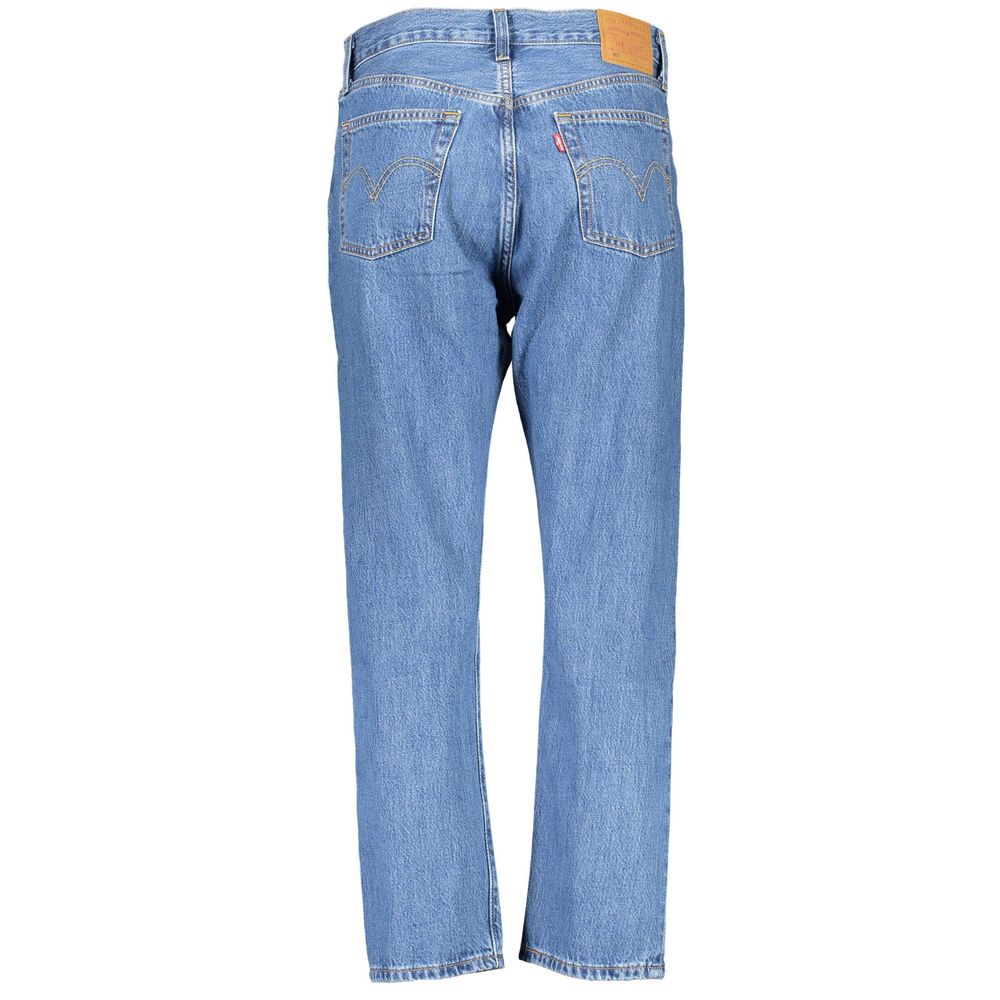 Blå bomullsjeans och byxor