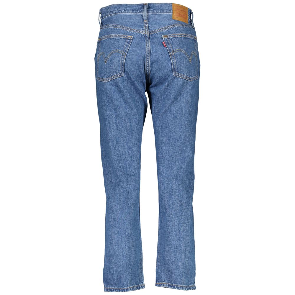 Blå bomullsjeans och byxor
