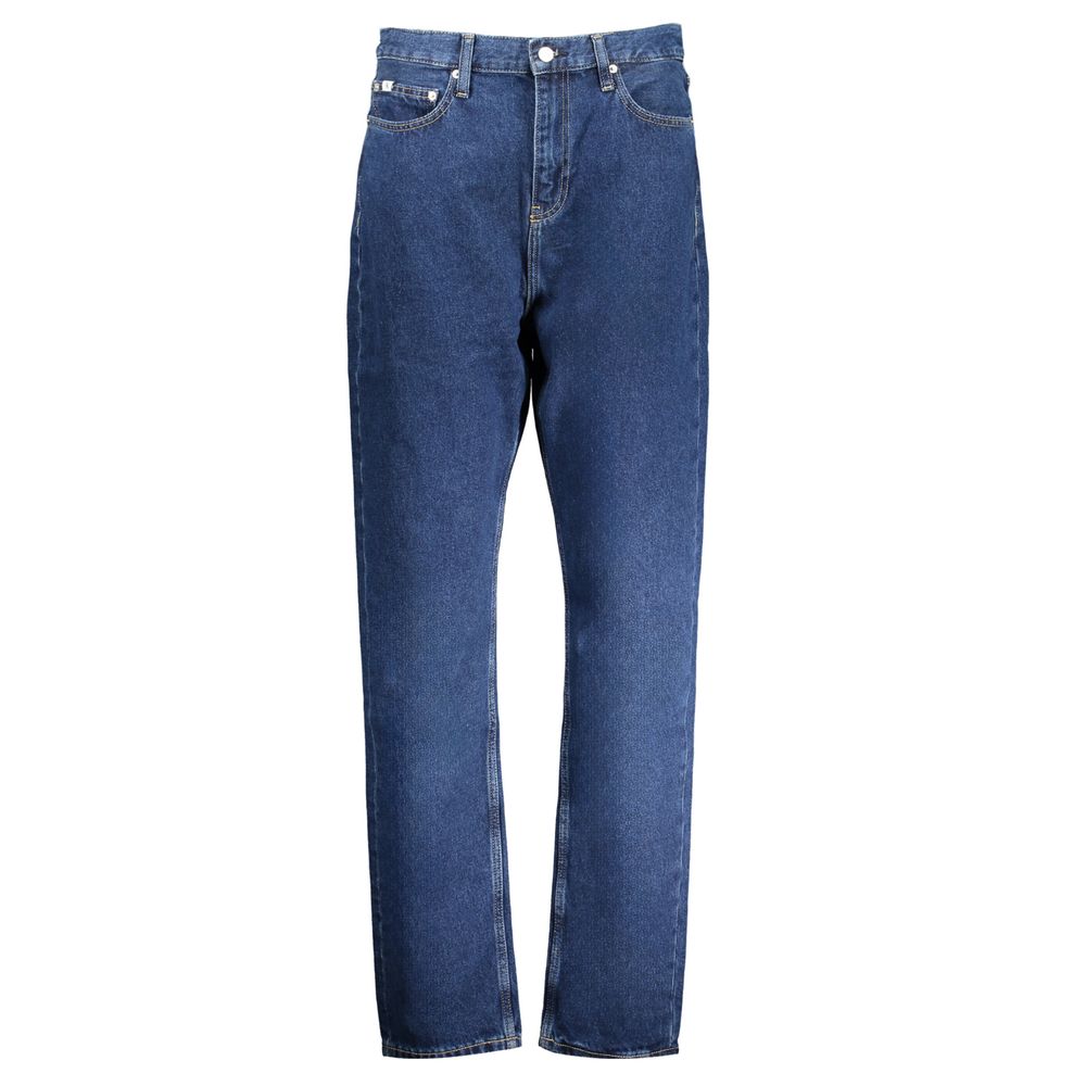 Blå bomullsjeans och byxor