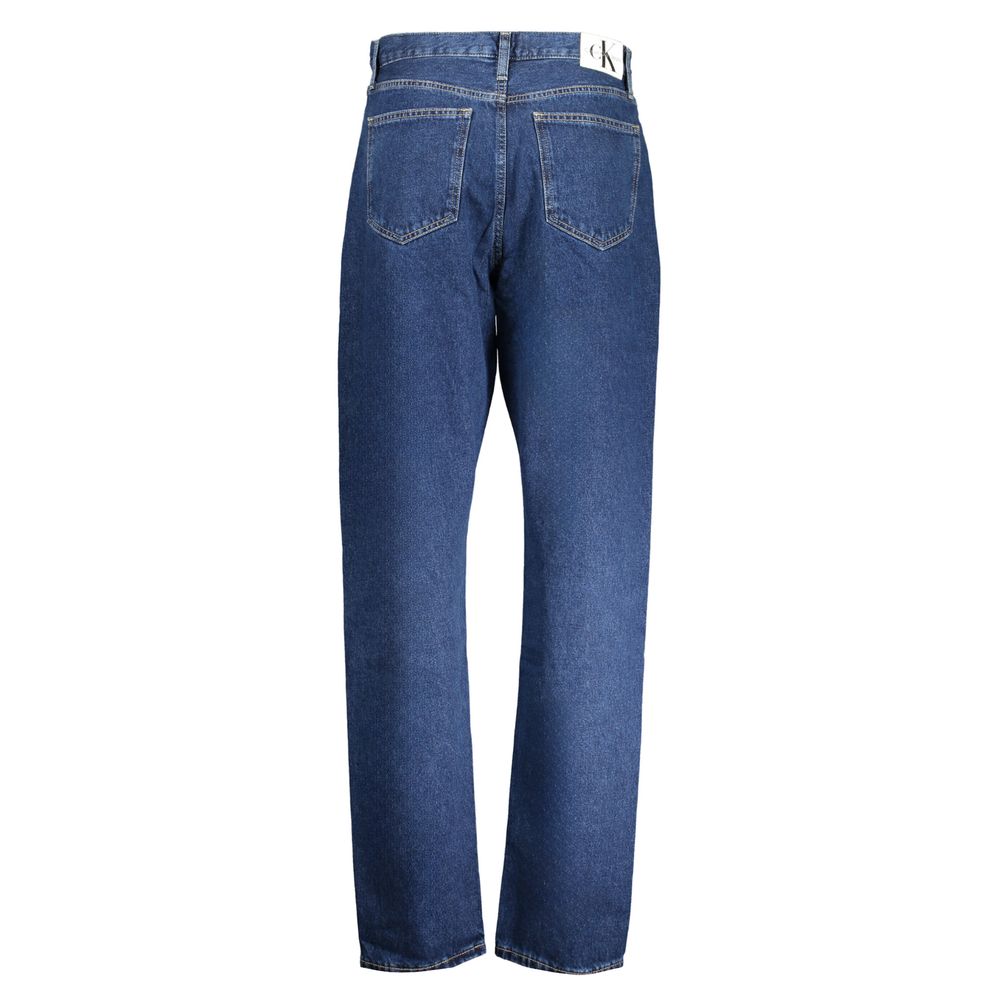 Blå bomullsjeans och byxor