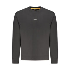 Hugo Boss Black Cotton Men Sweater