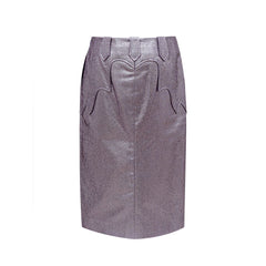 Tom Ford Purple Polyamide Midi Skirt