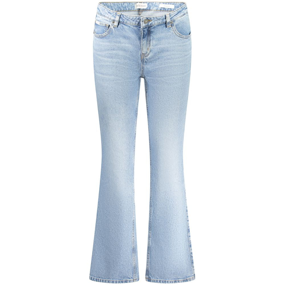 Blå bomullsjeans för kvinnor