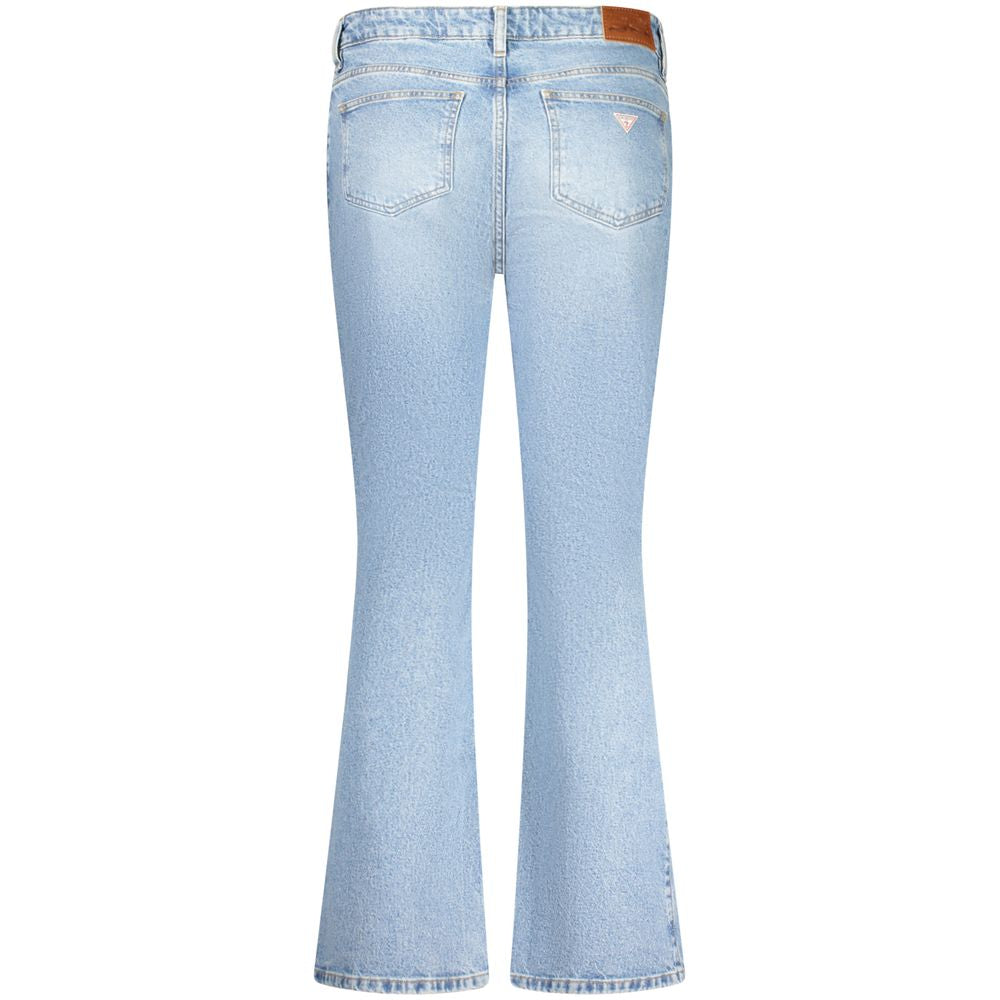 Blå bomullsjeans för kvinnor