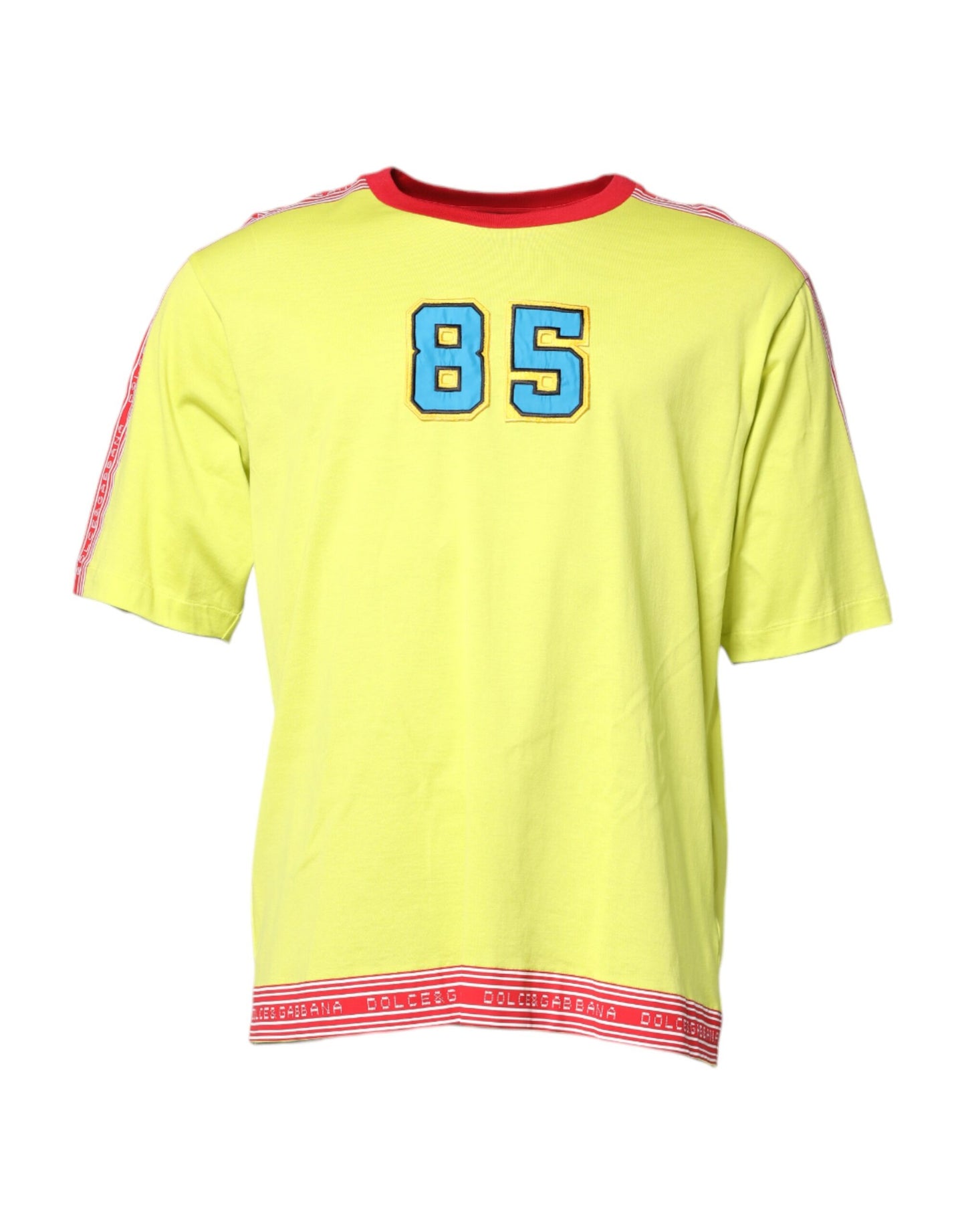 Dolce &amp; Gabbana Grønn Bomull 85 Patch Rund Hals T-skjorte