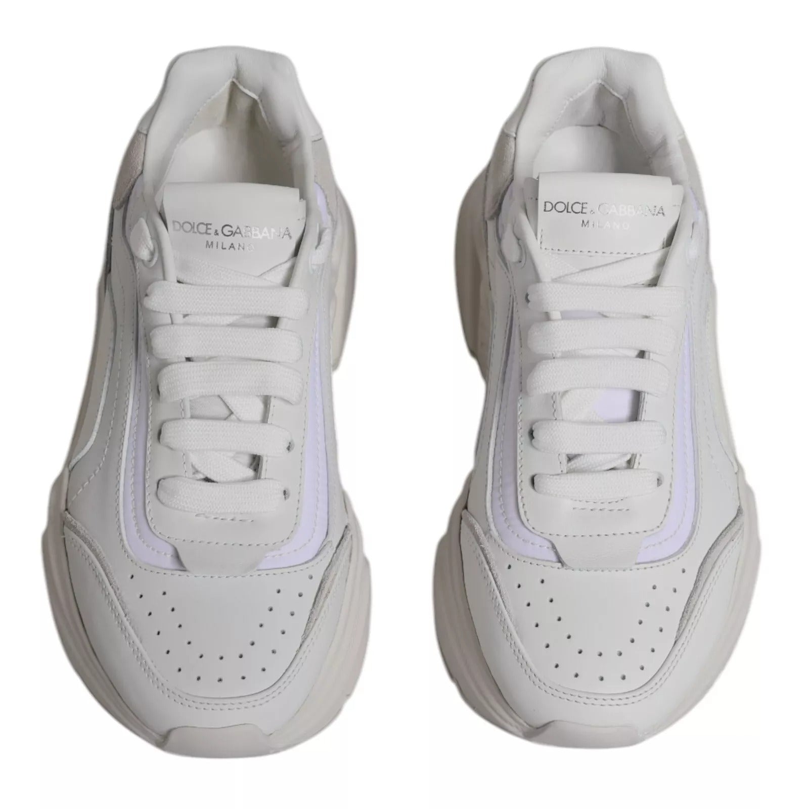 Dolce & Gabbana White Daymaster Low Top Mens Sneakers Shoes