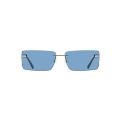 Calvin Klein Blue Metal Sunglass