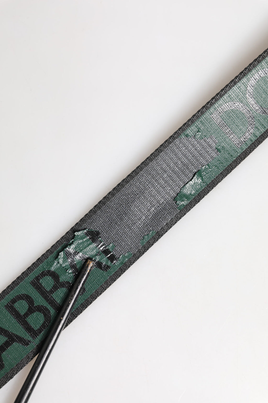 Grønn svart polyester DG-logospennebelte