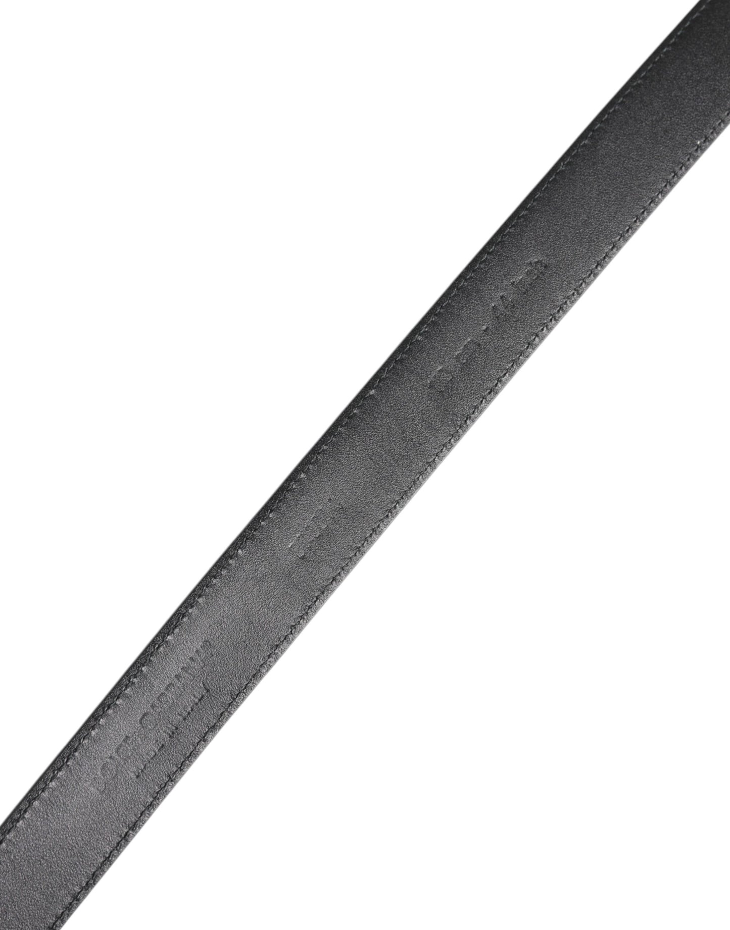 Dolce &amp; Gabbana Svart Kalvskinnsbälte med Klassiskt Metallspänne