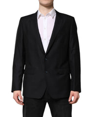 Dolce & Gabbana Dark Blue MARTINI Wool Blazer Coat Jacket