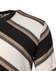 Dolce & Gabbana Multicolor Stripes Crew Neck Pullover Sweater