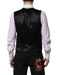 Dolce & Gabbana Dark Brown Dress Formal Men Waistcoat Vest