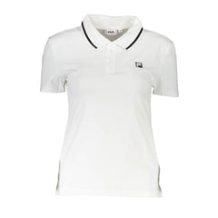 Fila White Cotton Polo Shirt
