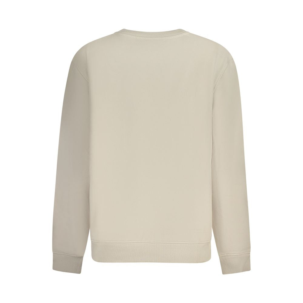 Beige bomullströja för kvinnor