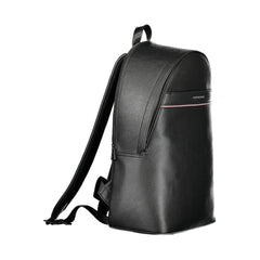 Tommy Hilfiger Black Polyester Men Backpack