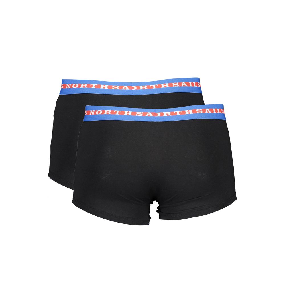 Svarta bomullsboxershorts för män, par