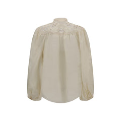 Zimmermann Cream Ramie Blouse