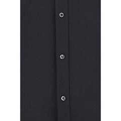 Dolce & Gabbana Black Elastane Dress Shirt